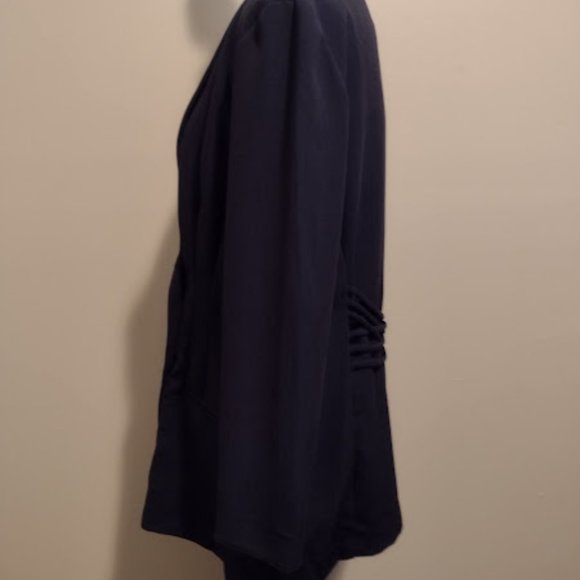 Dani Max Petite, 2pc Navy-Blue, Pant Suit, Size-14, No Hem, Dry Cleaned - Picture 7 of 7